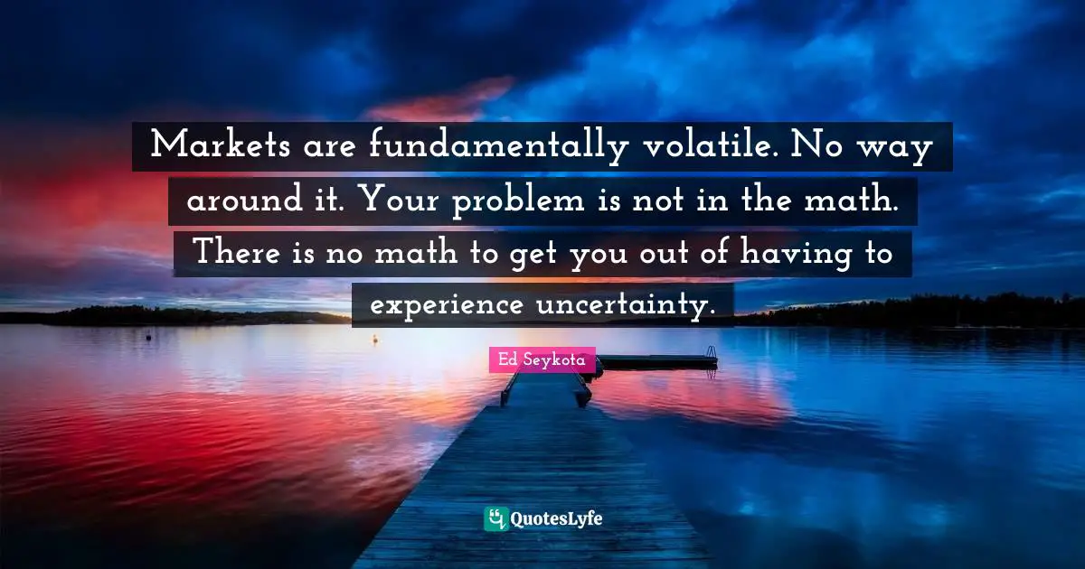Markets are fundamentally volatile. No way around it. Your problem is not in the math. There is no math to get you out of having to experience uncertainty.