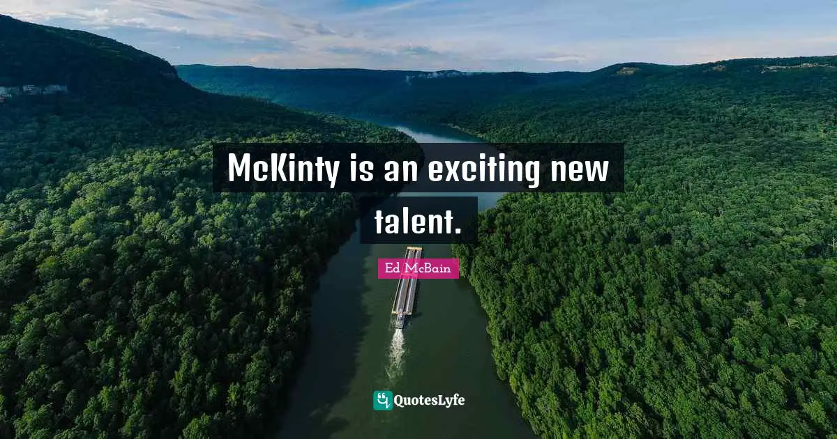 McKinty is an exciting new talent.