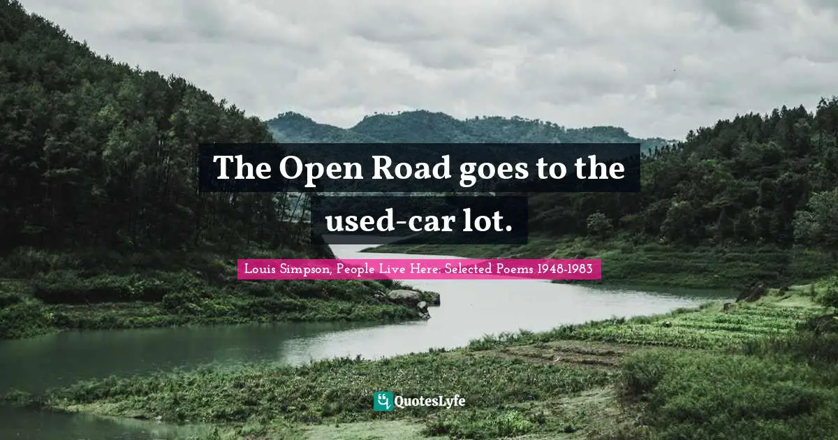 The Open Road goes to the used-car lot.