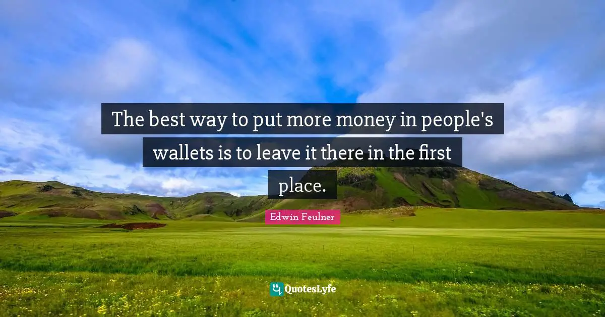The best way to put more money in people's wallets is to leave it there in the first place.