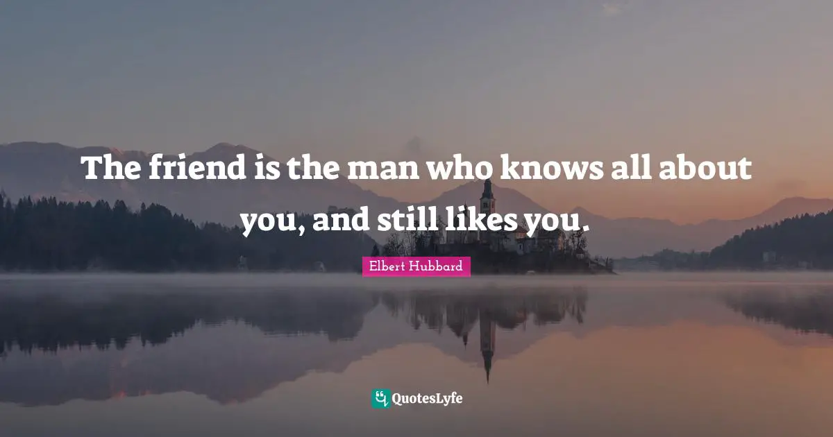 True Friend Quotes: "The friend is the man who knows all about you, and still likes you."