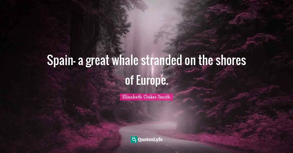 Spain- a great whale stranded on the shores of Europe.