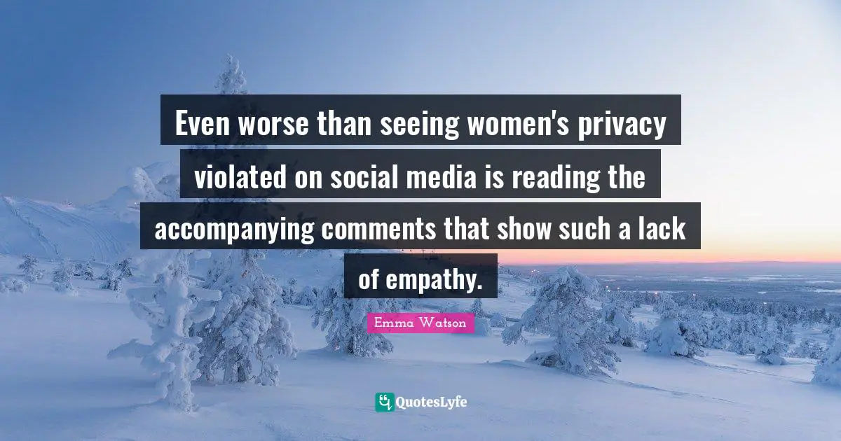 Even worse than seeing women's privacy violated on social media is reading the accompanying comments that show such a lack of empathy.