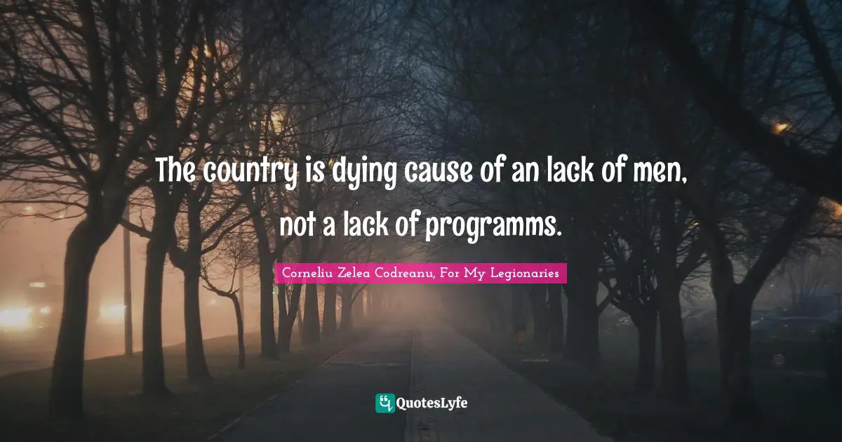The country is dying cause of an lack of men, not a lack of programms.