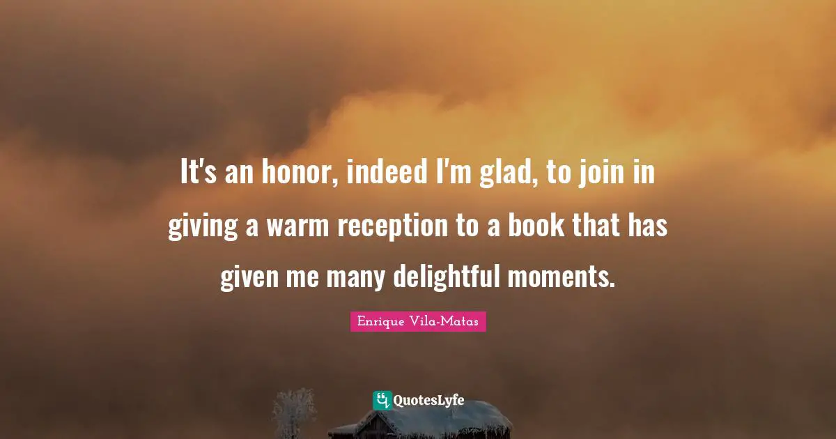It's an honor, indeed I'm glad, to join in giving a warm reception to a book that has given me many delightful moments.