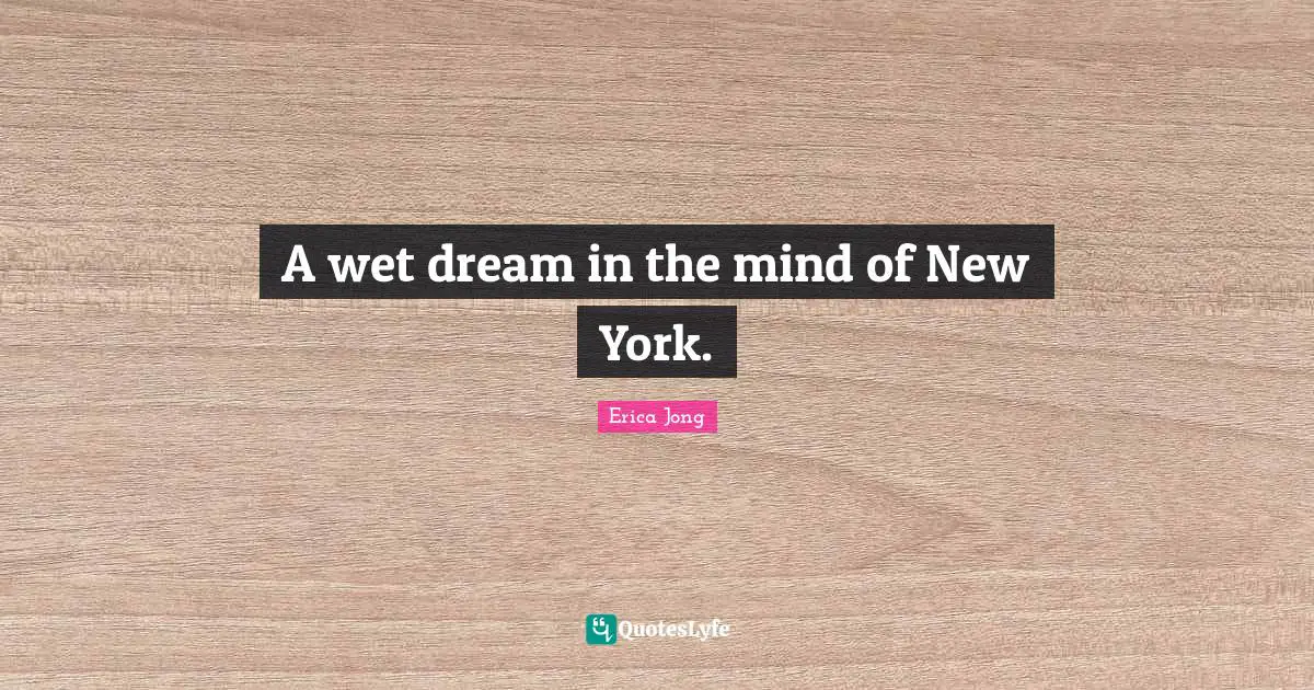 A wet dream in the mind of New York.