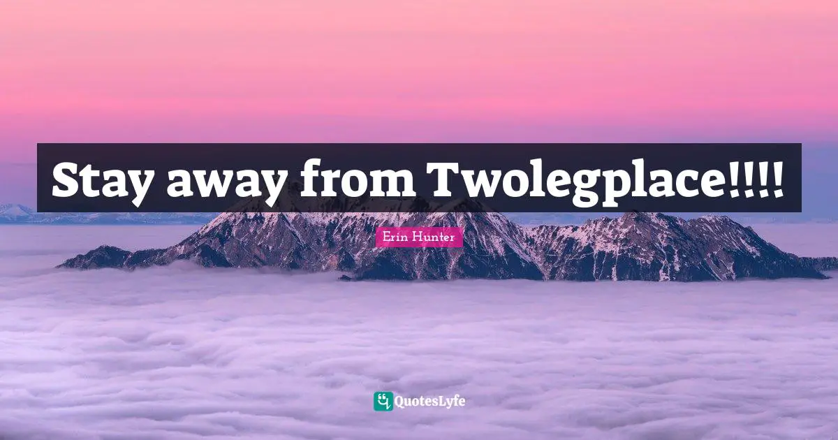 Stay away from Twolegplace!!!!