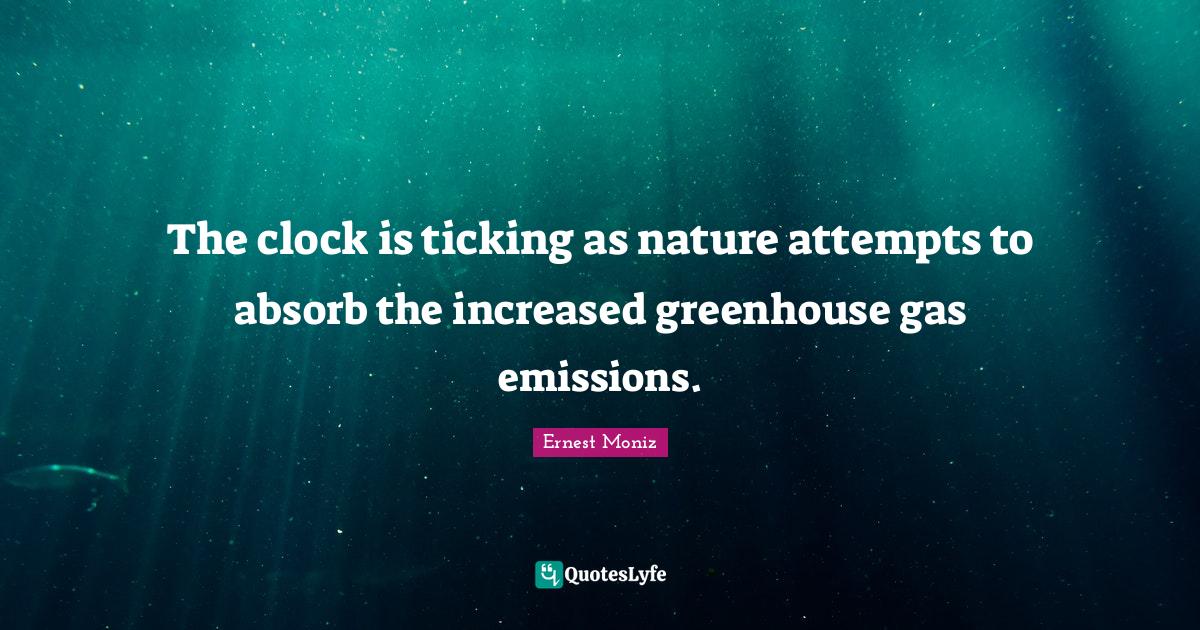 The clock is ticking as nature attempts to absorb the increased greenh