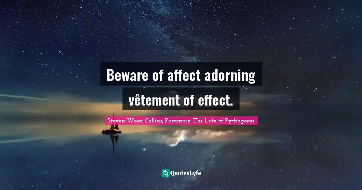 Beware of affect adorning vêtement of effect.