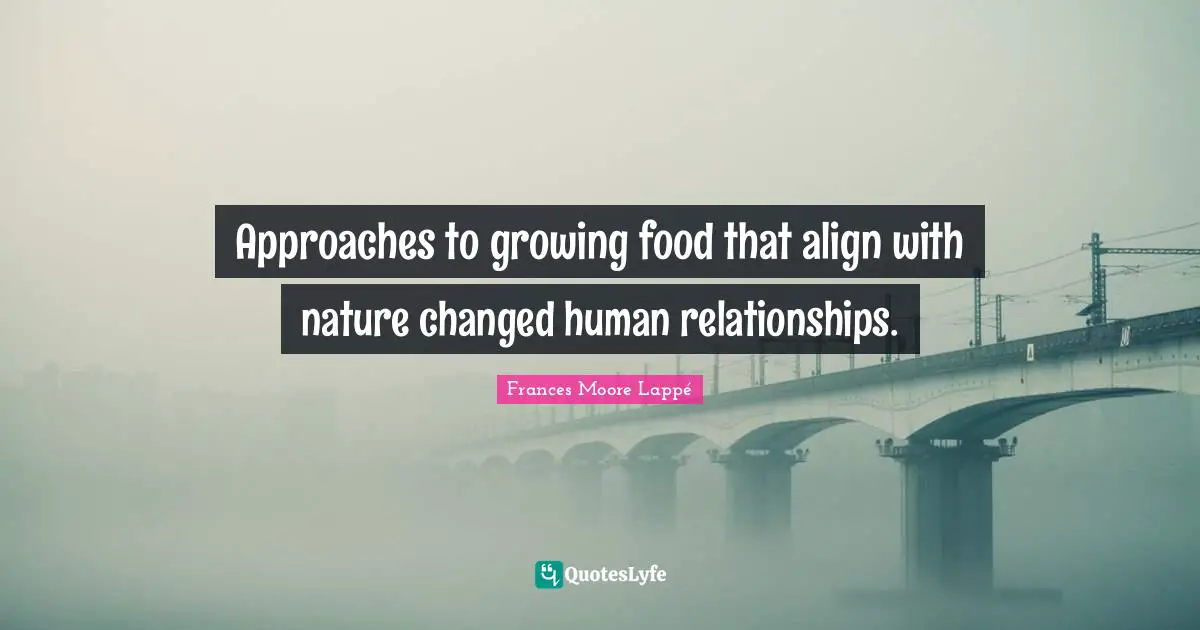 Approaches to growing food that align with nature changed human relationships.