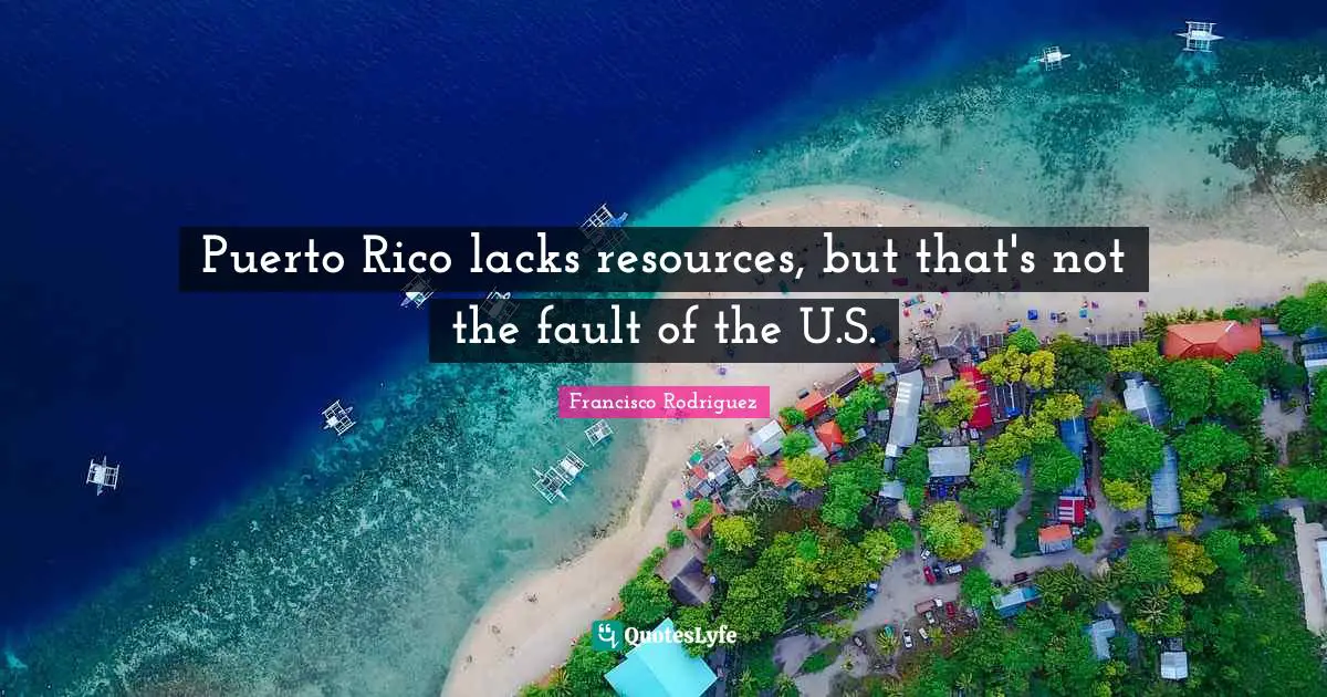 Puerto Rico lacks resources, but that's not the fault of the U.S.
