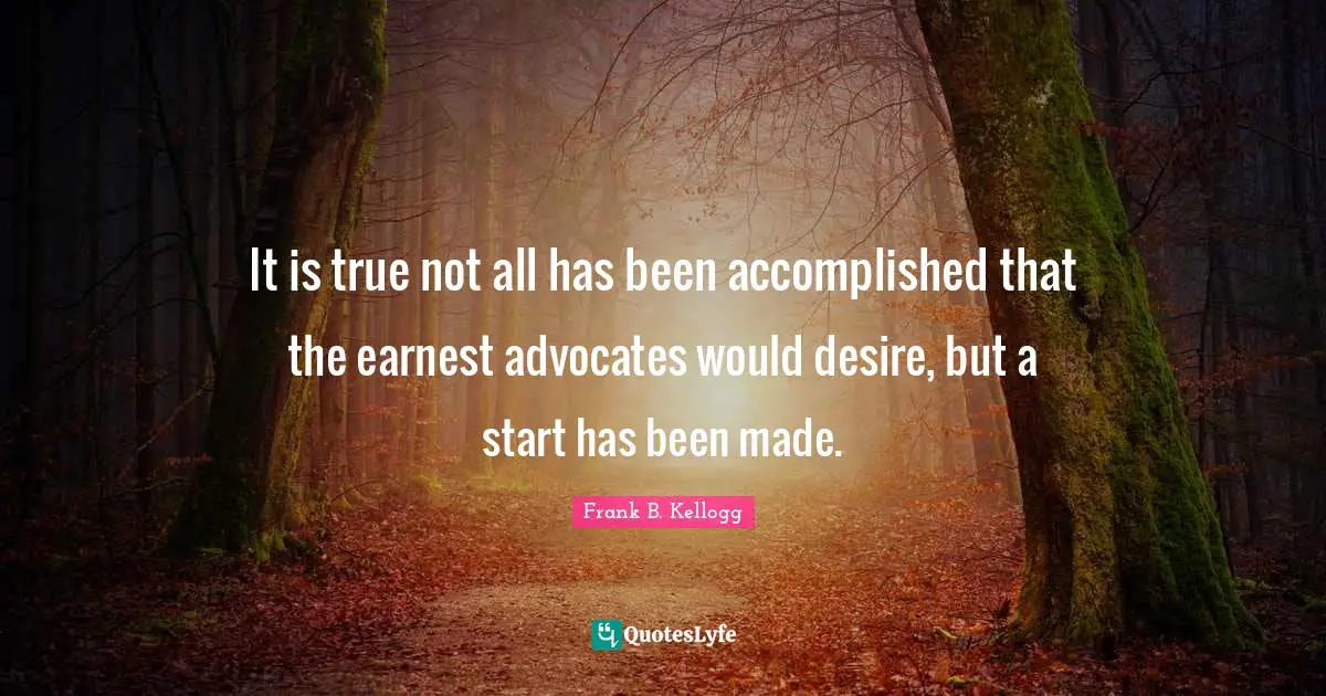 It is true not all has been accomplished that the earnest advocates would desire, but a start has been made.