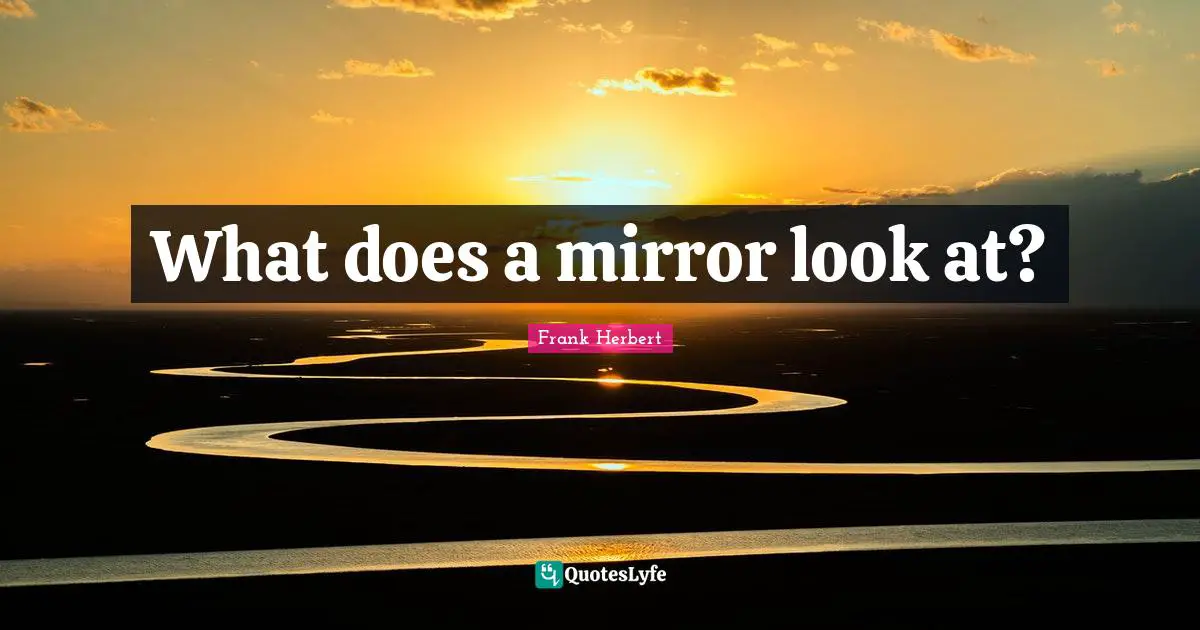 What does a mirror look at?