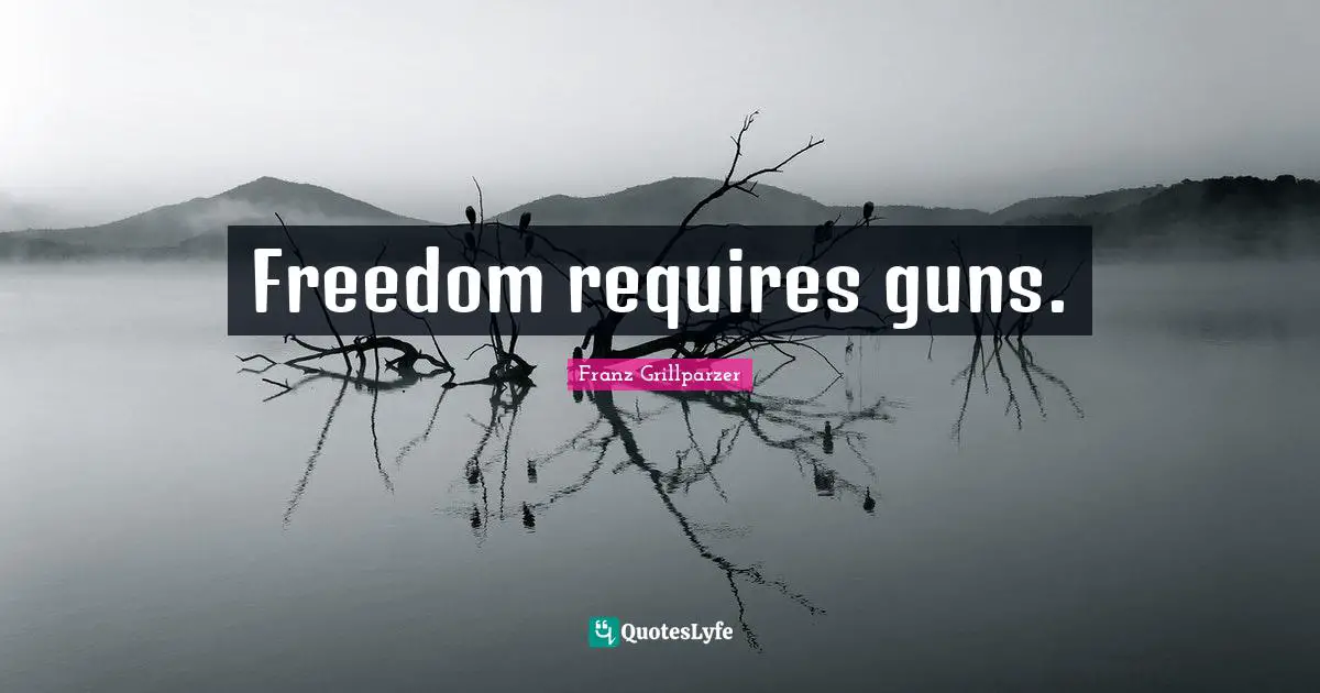 Freedom requires guns.