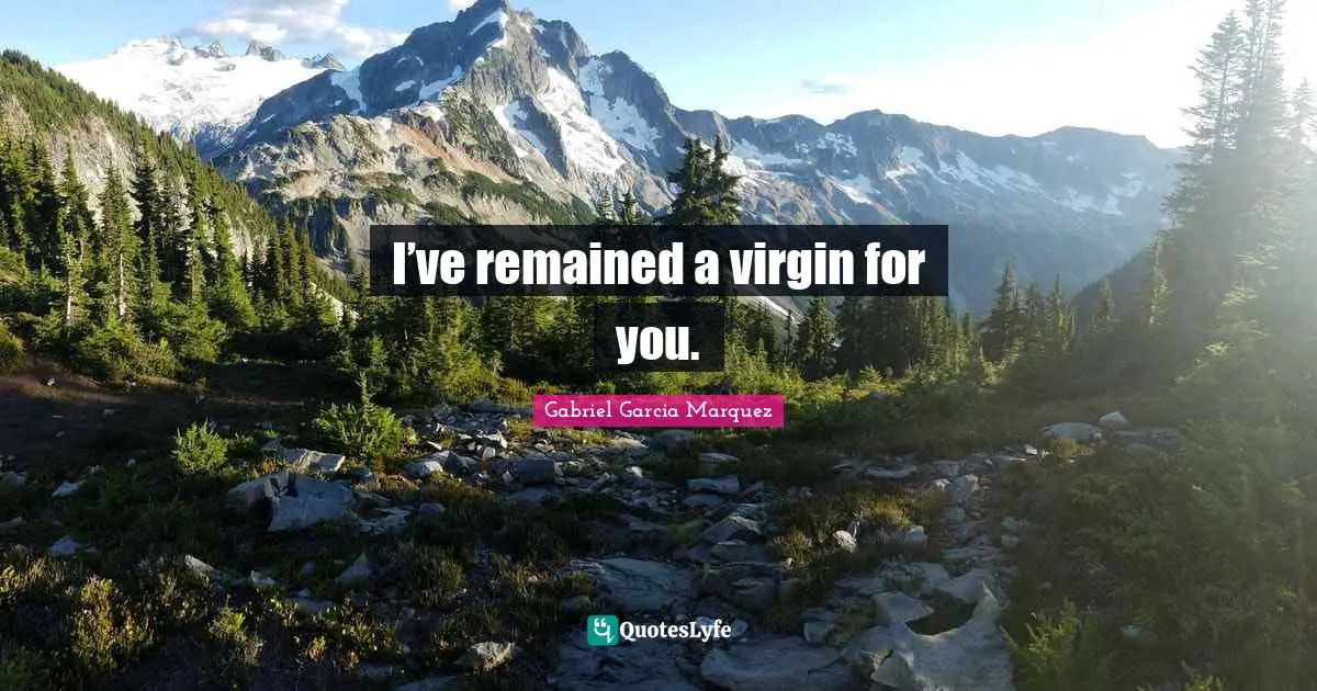 5 Virgins Quotes: "I’ve remained a virgin for you."