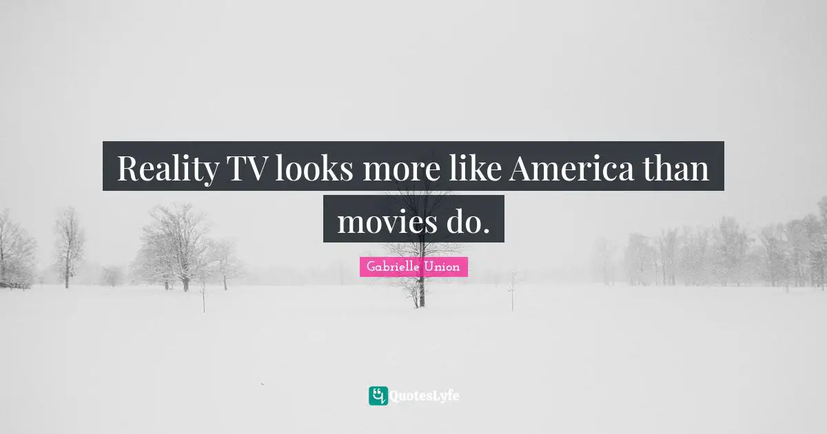 Reality TV looks more like America than movies do.