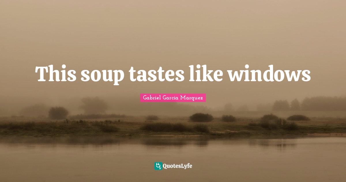 This soup tastes like windows