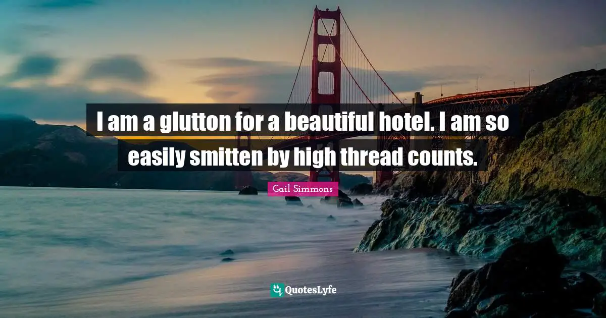 I am a glutton for a beautiful hotel. I am so easily smitten by high thread counts.