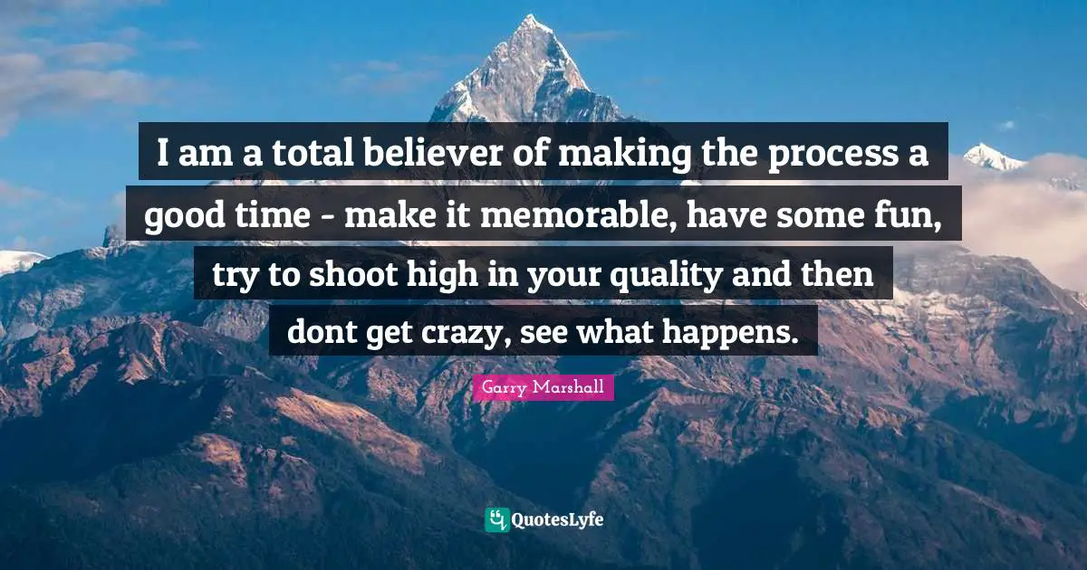 I am a total believer of making the process a good time - make it memorable, have some fun, try to shoot high in your quality and then dont get crazy, see what happens.