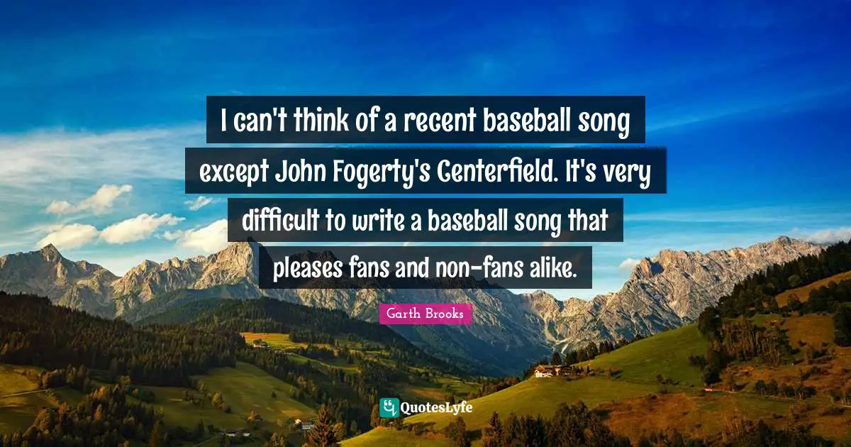 I can't think of a recent baseball song except John Fogerty's Centerfield. It's very difficult to write a baseball song that pleases fans and non-fans alike.