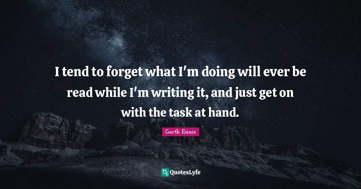 I tend to forget what I'm doing will ever be read while I'm writing it, and just get on with the task at hand.