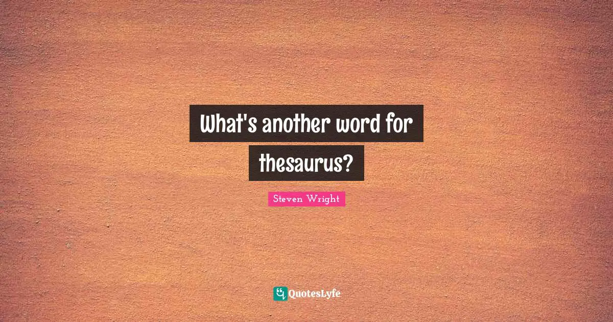 What's another word for thesaurus?