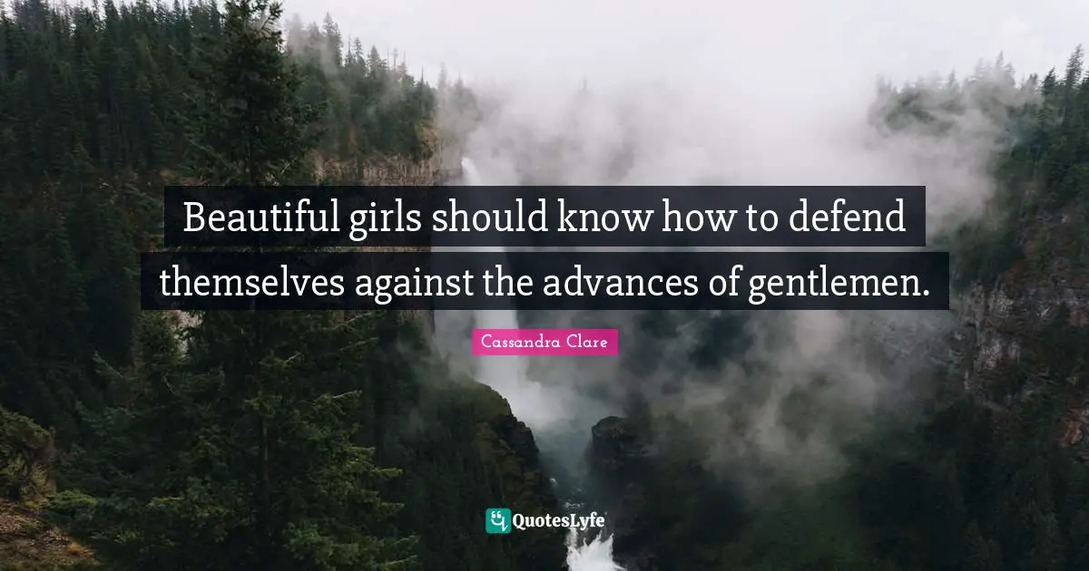 Beautiful girls should know how to defend themselves against the advances of gentlemen.