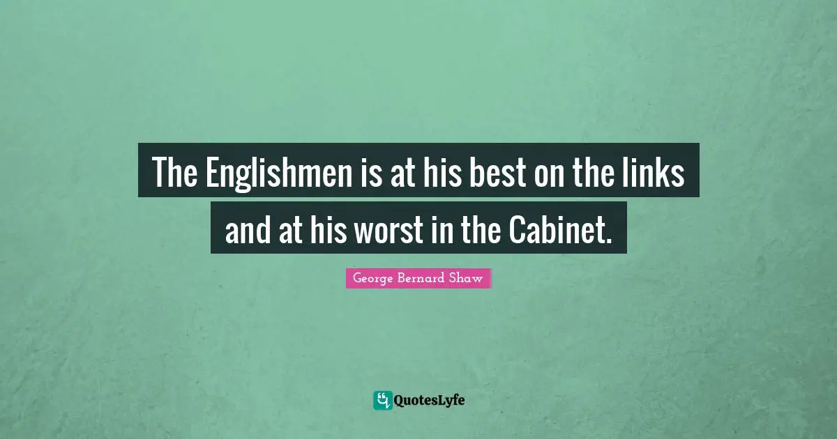 The Englishmen is at his best on the links and at his worst in the Cabinet.