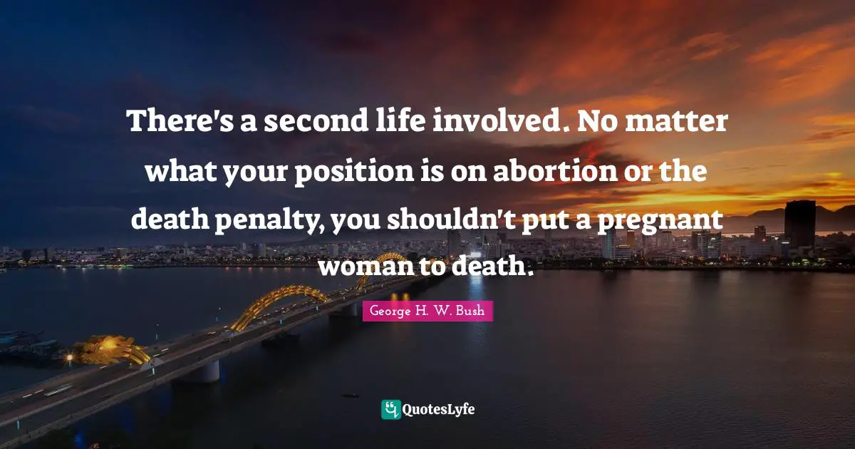 There's a second life involved. No matter what your position is on abortion or the death penalty, you shouldn't put a pregnant woman to death.