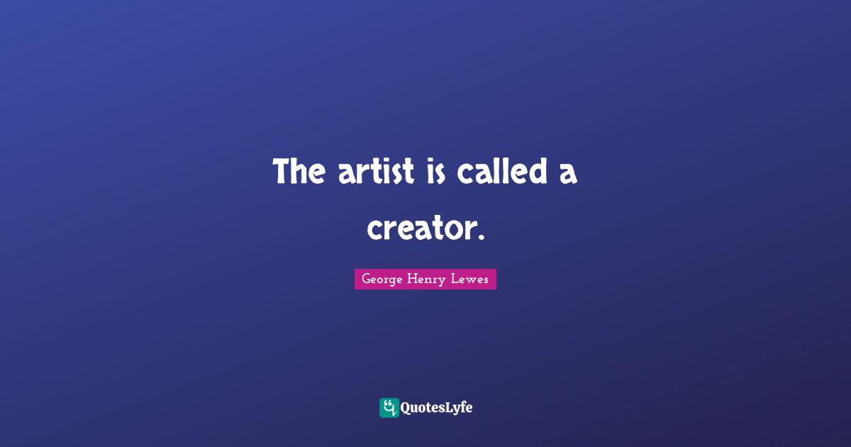 The artist is called a creator.