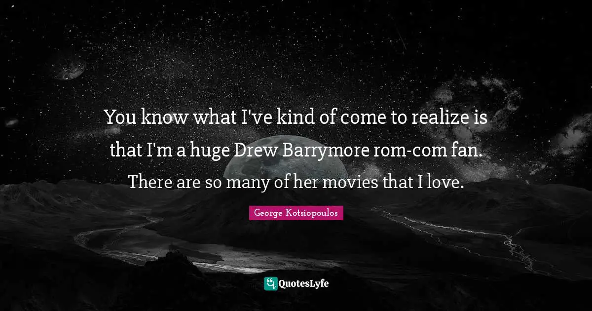 You know what I've kind of come to realize is that I'm a huge Drew Barrymore rom-com fan. There are so many of her movies that I love.