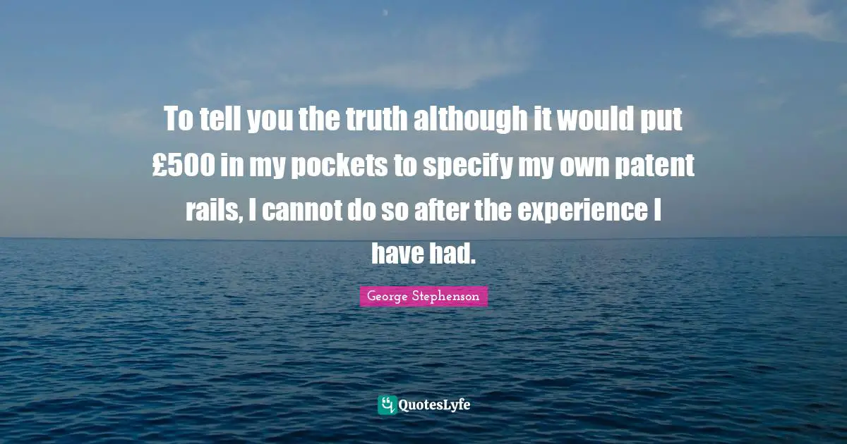 To tell you the truth although it would put £500 in my pockets to specify my own patent rails, I cannot do so after the experience I have had.