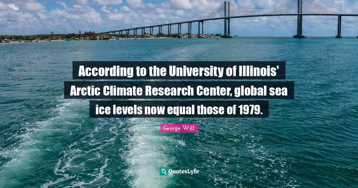 According to the University of Illinois' Arctic Climate Research Center, global sea ice levels now equal those of 1979.