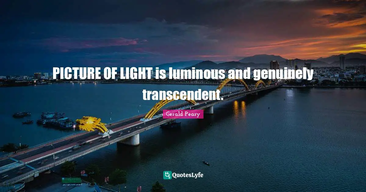 PICTURE OF LIGHT is luminous and genuinely transcendent.