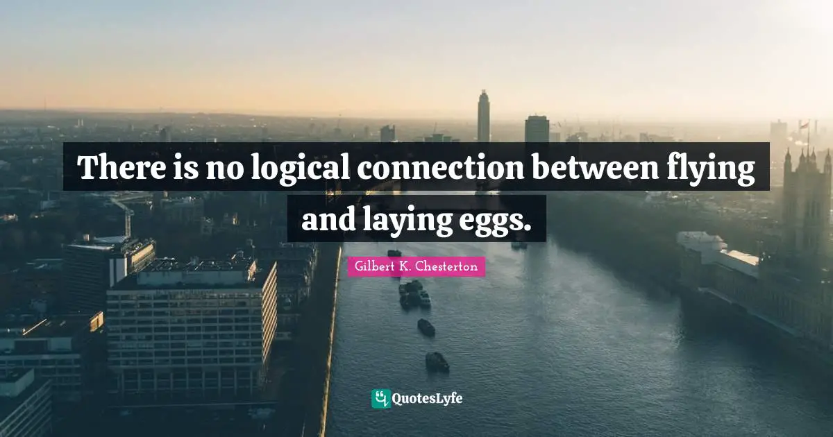 There is no logical connection between flying and laying eggs.