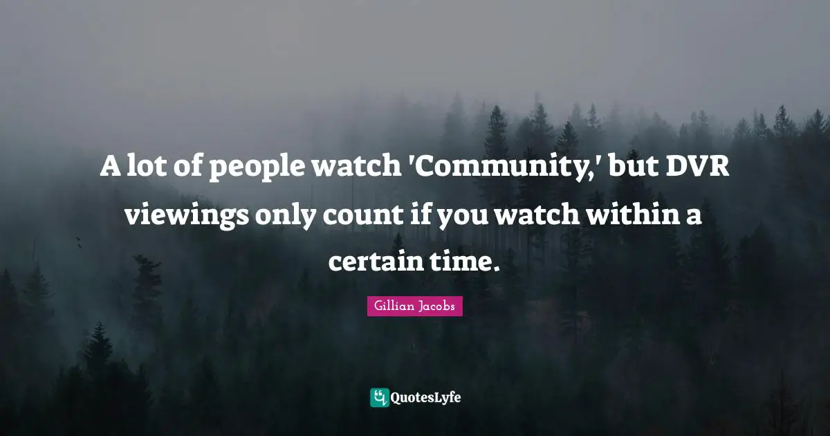 A lot of people watch 'Community,' but DVR viewings only count if you watch within a certain time.