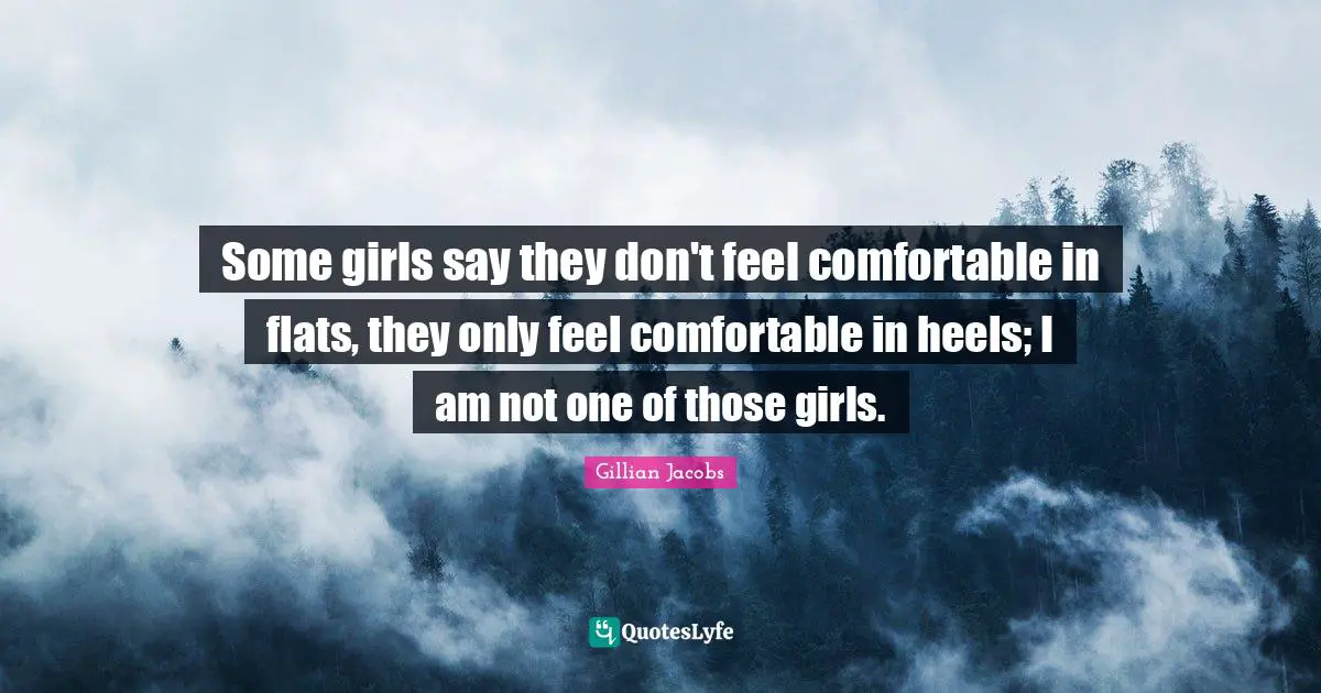 Some girls say they don't feel comfortable in flats, they only feel comfortable in heels; I am not one of those girls.