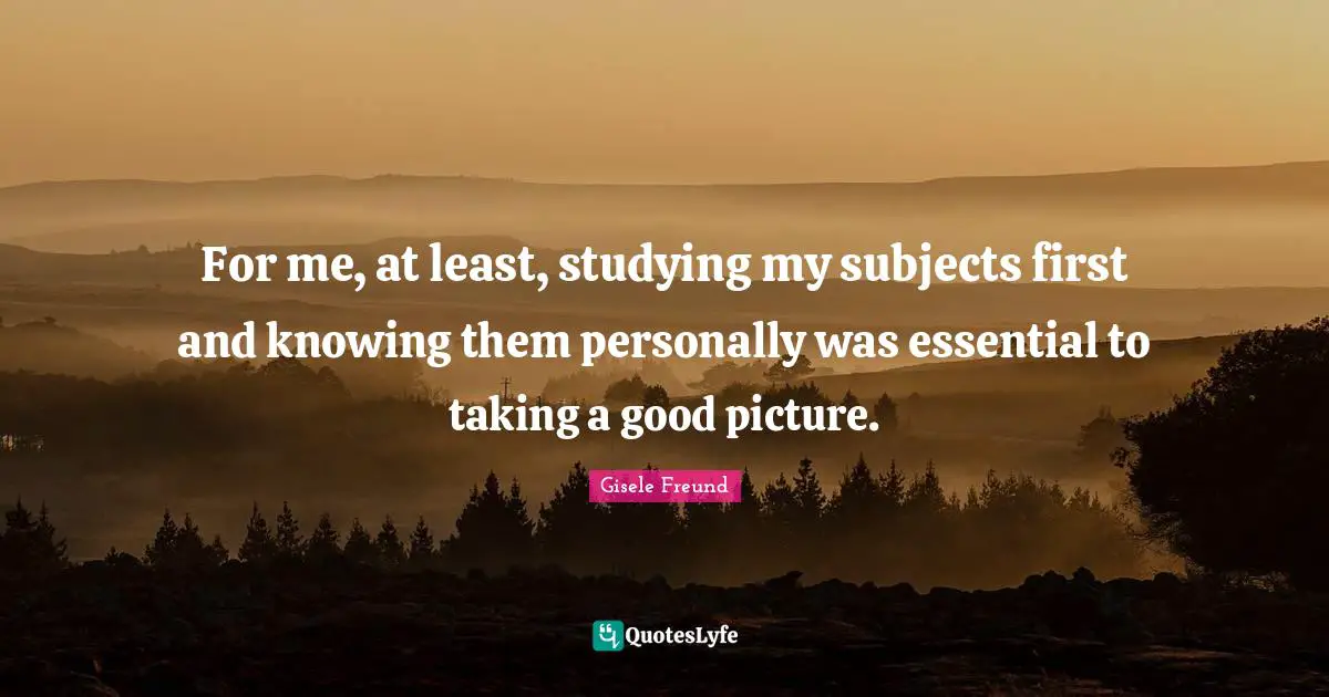 For me, at least, studying my subjects first and knowing them personally was essential to taking a good picture.