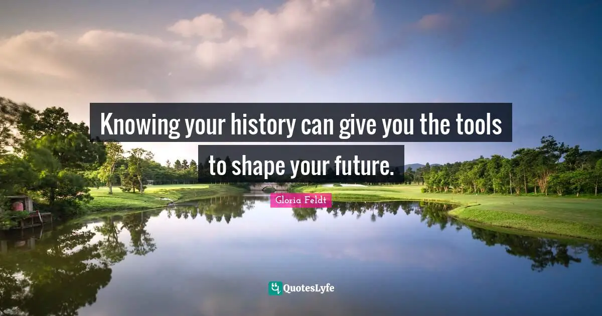 Gloria Feldt Quotes: "Knowing your history can give you the tools to shape your future."