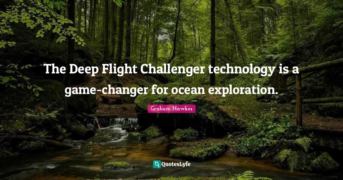 The Deep Flight Challenger technology is a gamechanger for ocean expl
