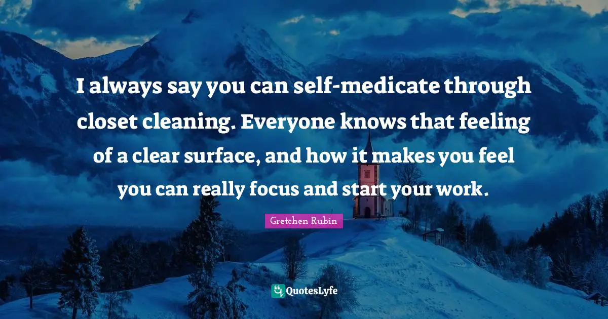 I always say you can self-medicate through closet cleaning. Everyone knows that feeling of a clear surface, and how it makes you feel you can really focus and start your work.