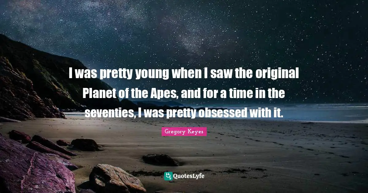 I was pretty young when I saw the original Planet of the Apes, and for a time in the seventies, I was pretty obsessed with it.