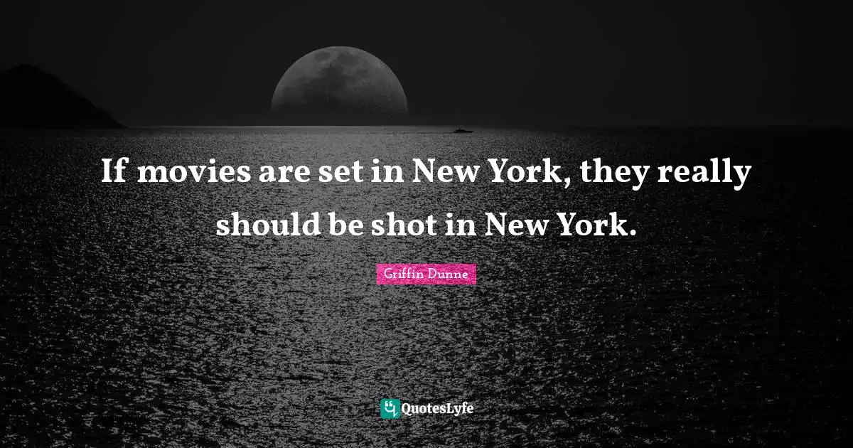 If movies are set in New York, they really should be shot in New York.