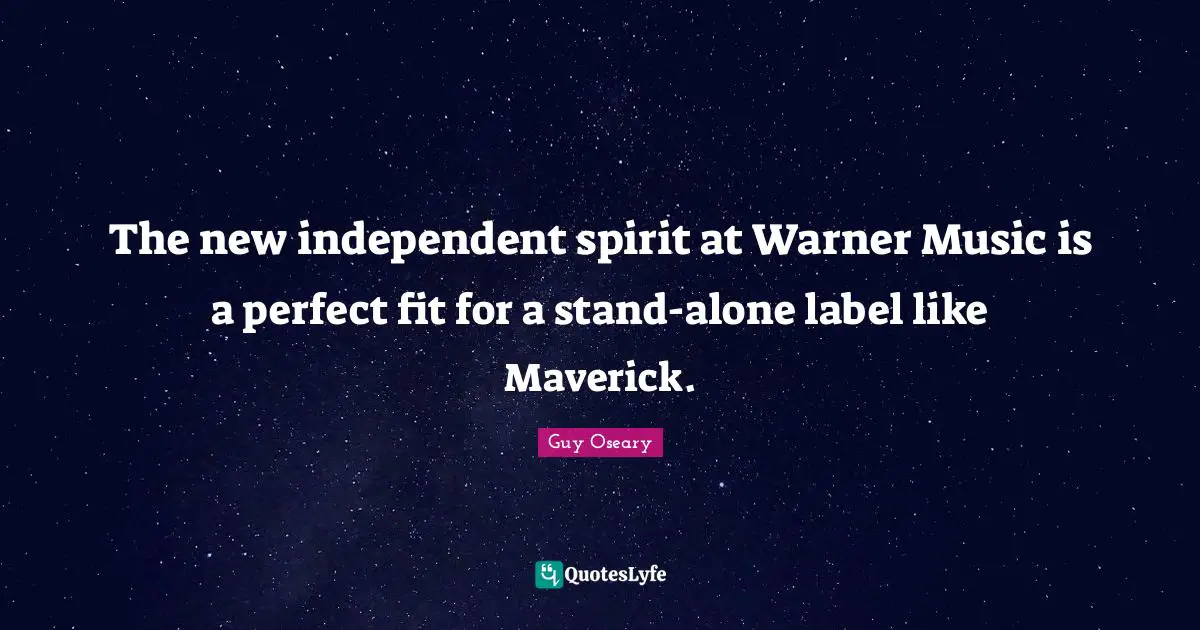 The new independent spirit at Warner Music is a perfect fit for a stand-alone label like Maverick.