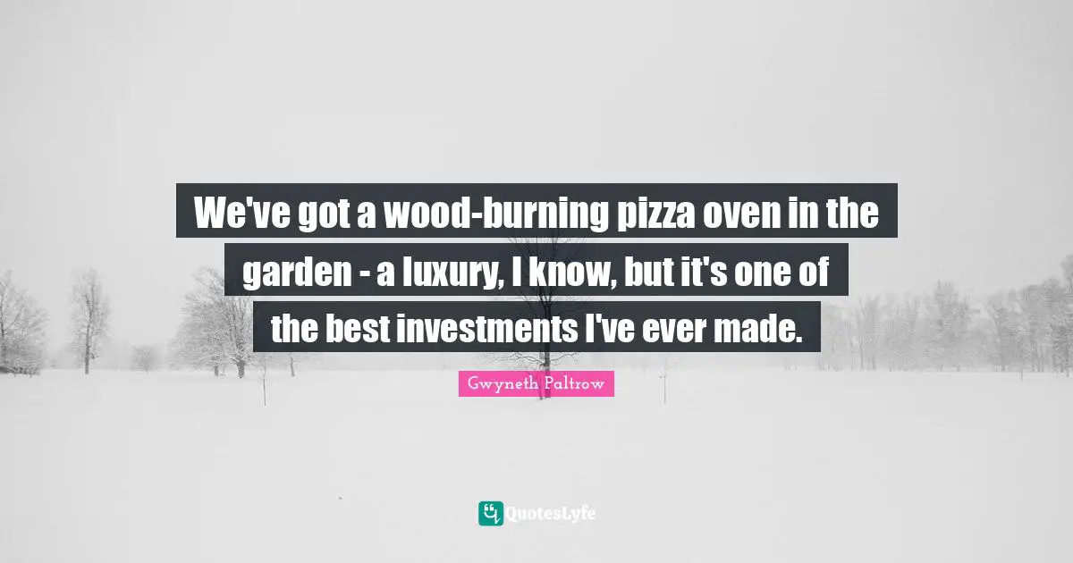 We've got a wood-burning pizza oven in the garden - a luxury, I know, but it's one of the best investments I've ever made.
