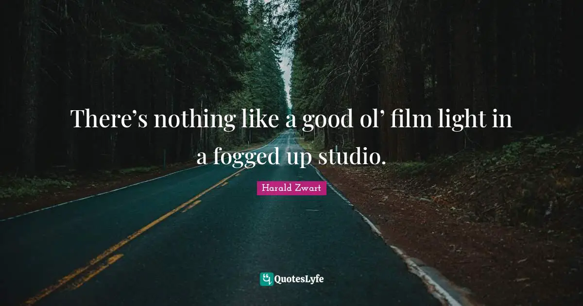 There’s nothing like a good ol’ film light in a fogged up studio.