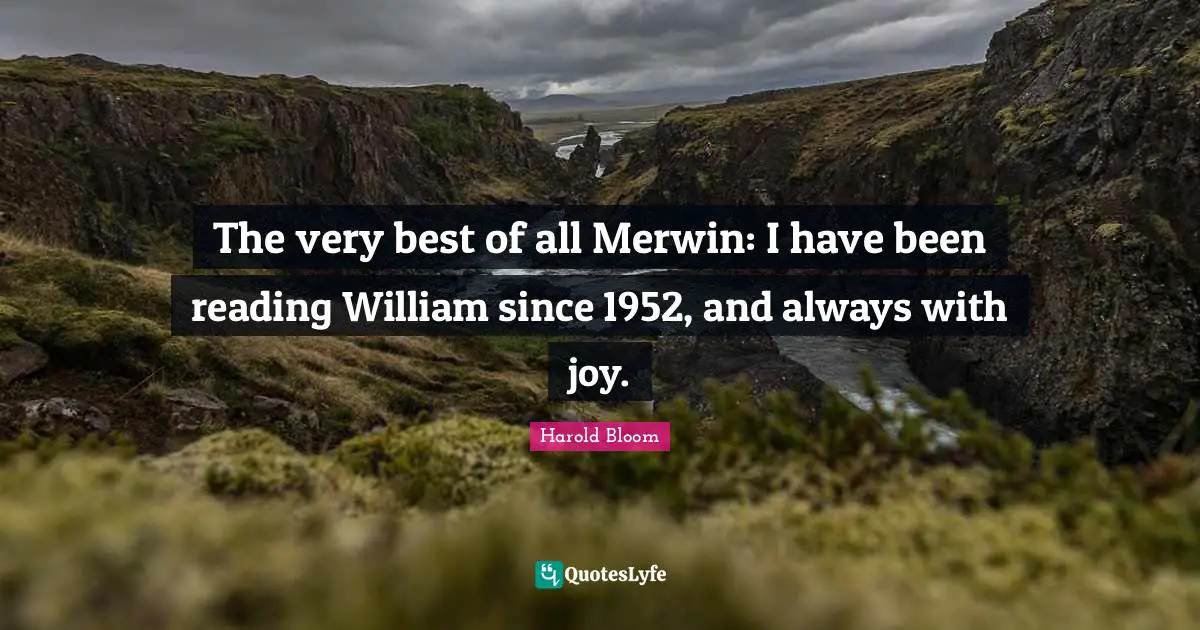 The very best of all Merwin: I have been reading William since 1952, and always with joy.