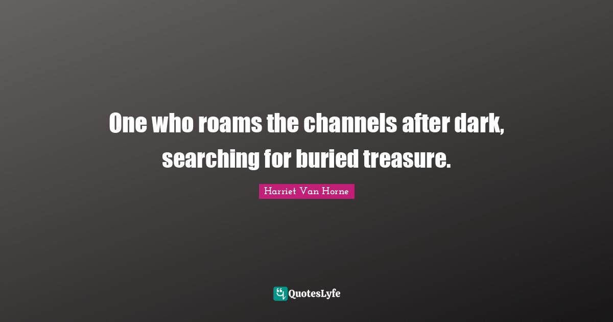 One who roams the channels after dark, searching for buried treasure.