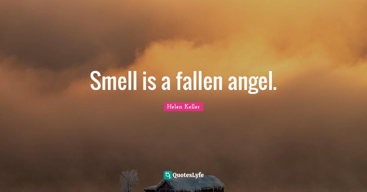 Smell is a fallen angel.