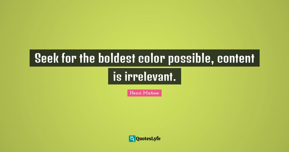 Seek for the boldest color possible, content is irrelevant.